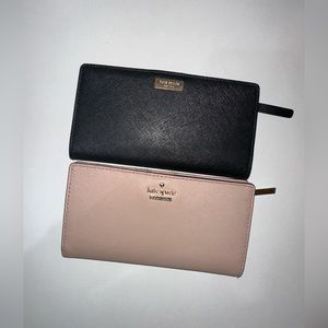 Kate Spade Large Slim Bifold Wallet Pair